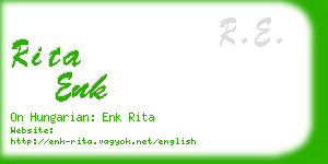 rita enk business card